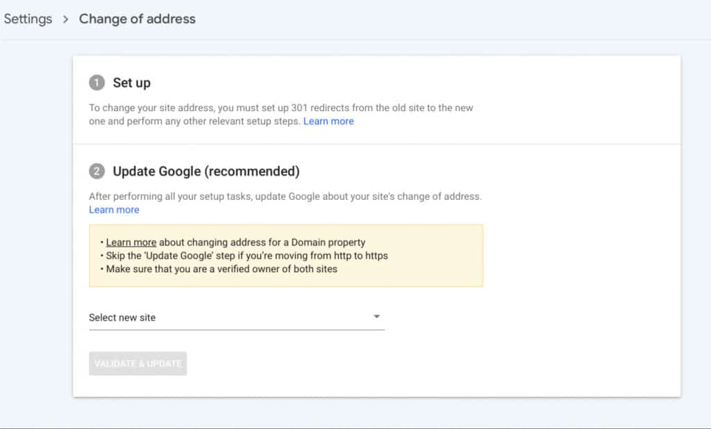 Set up the web master tools of search engines